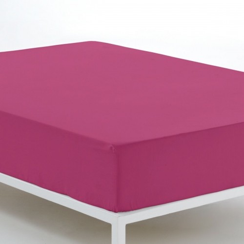 Fitted bottom sheet Alexandra House Living Fuchsia 200 x 200 cm image 3