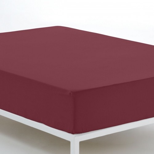 Fitted bottom sheet Alexandra House Living Maroon 180 x 200 cm image 3