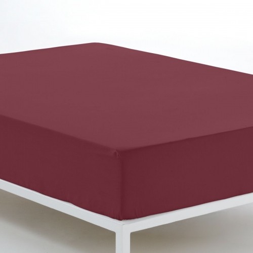 Fitted bottom sheet Alexandra House Living Maroon 105 x 200 cm image 3