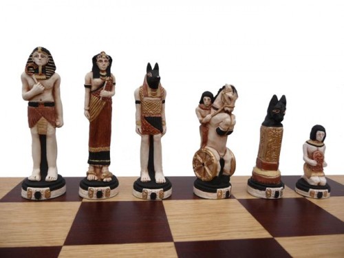 Šahs Chess Egipt Nr.157 Marmora figūras! image 3