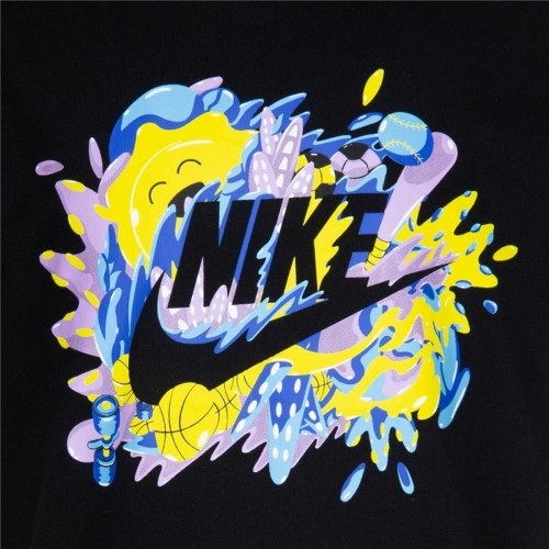 Детский Футболка с коротким рукавом Nike Sport Splash  Чёрный image 3