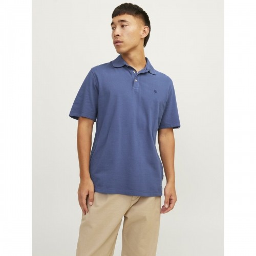 Vīriešu Polo ar Īsām Piedurknēm Jack & Jones JPRBLUWILLIAM  12257315 Zils image 3