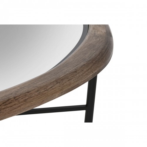 Кофейный столик Home ESPRIT Коричневый Чёрный Натуральный Стеклянный древесина ели 76 x 81 x 38 cm image 3