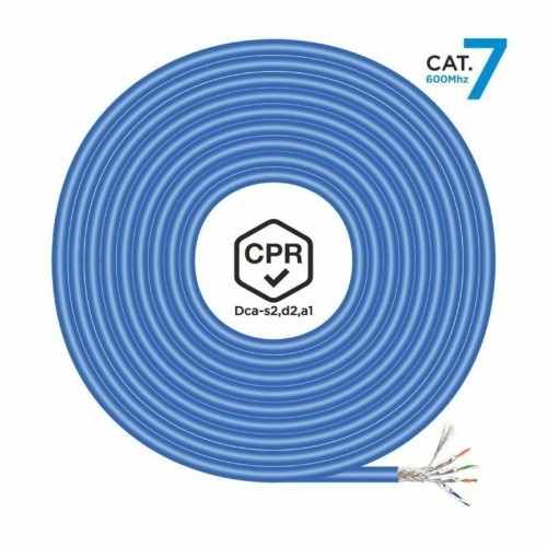 FTP Category 7 Rigid Network Cable Aisens AWG23 Blue 500 m image 3