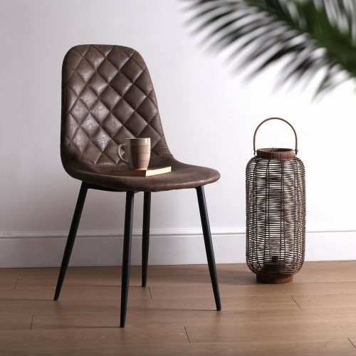 Chair Versa Serena Dark brown 53 x 88 x 43,5 cm (4 Units) image 3
