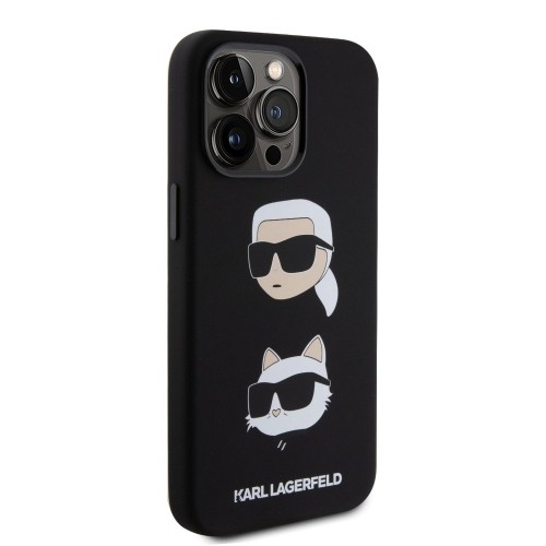 Phone case  Karl Lagerfeld priekš  iPhone 15 Pro Max Liquid Silicone Black image 3