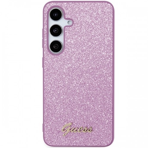 Guess GGUHCS24MHGGSHU S24+ S926 fioletowy|purple hardcase Glitter Script image 3