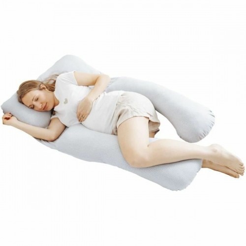 U Side Sleepers Ergonomic Pillow Babymoov B.Love XXL Grey White image 3