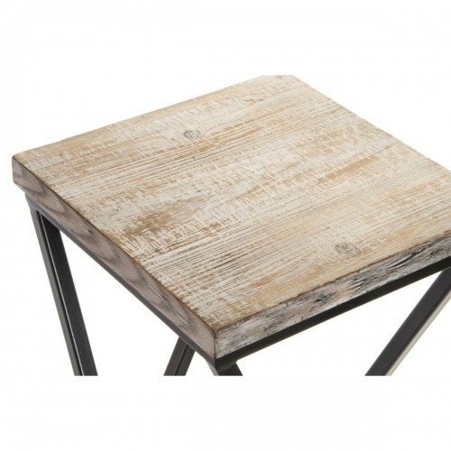 Set of 3 tables Home ESPRIT Wood Metal 33 x 33 x 68 cm image 3
