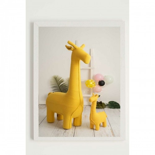 Glezna Crochetts Daudzkrāsains 33 x 43 x 2 cm Žirafe image 3