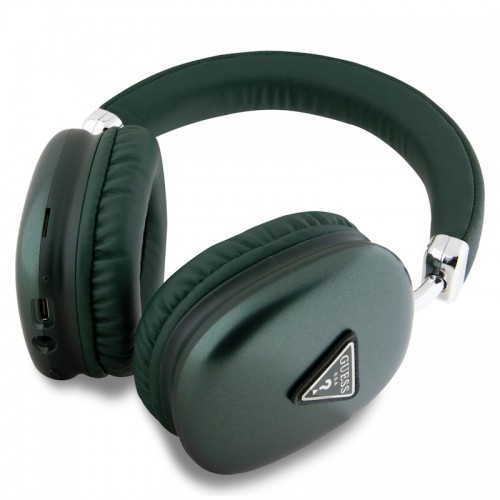 Guess Bluetooth 5.3 IPX4 Austiņas ar Premium Basu & Hand-free Zvanu Triangle Khaki image 3