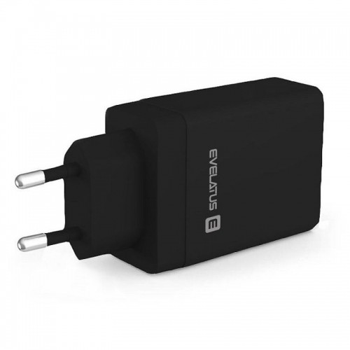 Evelatus ETC06 Premium Tīkla Adaptīvs Lādētājs EU 3 Portu 32W USB-C / USB-A2 ETC06 Melna image 3