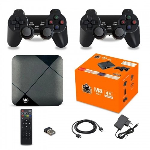 Tvix M8 Mini 2in1 4K mediju kaste + Retro spēļu konsole 2x Wi-Fi vadības pults & 6x platforma 8-64 bitu 5000 spēles image 3