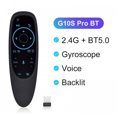 CP G10SPROBTS Универсальная Смарт ТВ / ПК Air Mouse - Bluetooth / Беспроводной / ИК Пульт ДУ и Гироскоп / LED Черный image 3