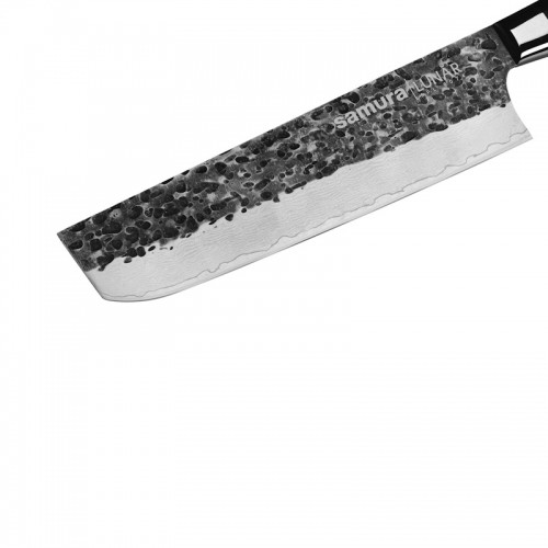 Samura Pro-S Lunar Nakiri кухонный нож 177mm лезве Кованное Damascus Японская сталь 61 HRC image 3