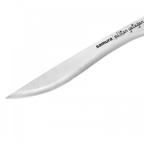 Samura SULTAN Pro Yatagan нож с комфортной Синей ручкой 301mm из  AUS-8 Японской стали 59 HRC image 3