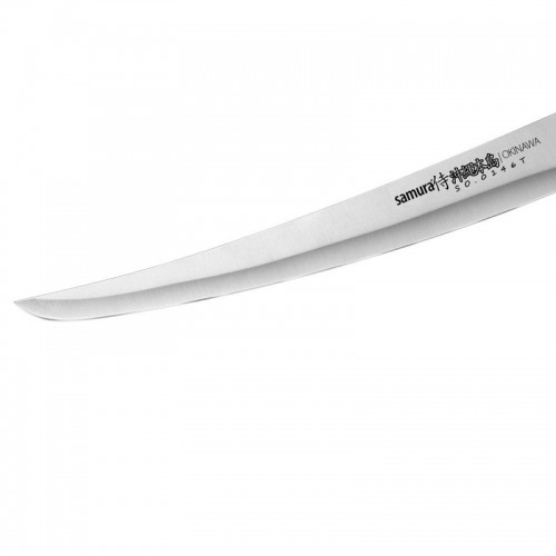 Samura OKINAWA Универсальный Кухонный нож для Нарезки Tanto 230mm из AUS 8 Японской стали 59 HRC image 3