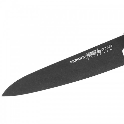 Samura Okinawa Stonewash Кухонный нож Gyuto 170mm из AUS 8 Японской стали 58 HRC image 3