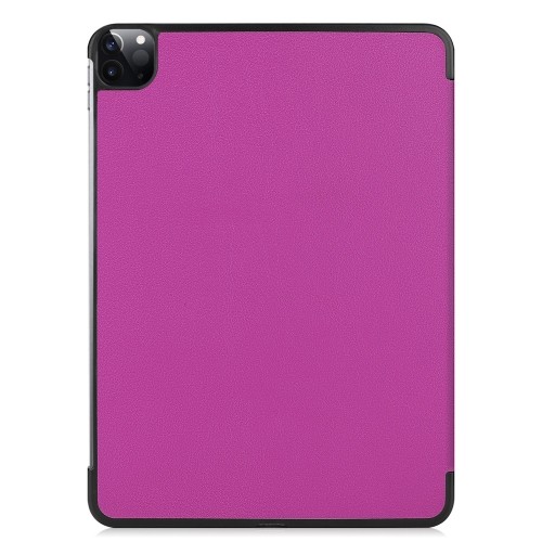 iLike Tri-Fold Plāns Eko-Ādas Statīva Maks Apple iPad 10.9'' 10t Gen (2022) Violets image 3