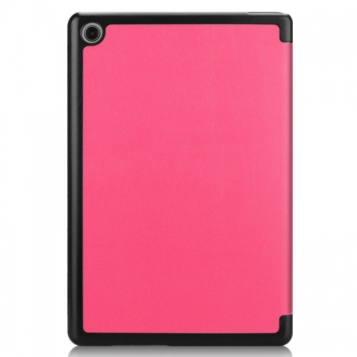 iLike Tri-Fold Plāns Eko-Ādas Statīva Maks Samsung Galaxy Tab S9 FE+ X610 Wi-Fi / X616B 5G Koraļļu rozā image 3