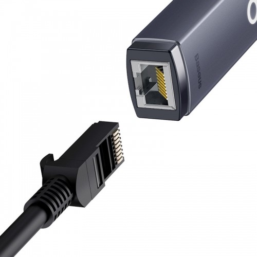 Baseus WKQX000013 Lite USB to RJ45 Сетевой Интернет адаптер карта 100Mbps Серый image 3