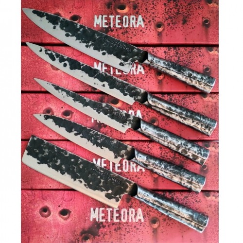 Samura Meteora Universāls virtuves nazis Santoku 160 mm no AUS 10 Damaskas tērauda 60 HRC image 3
