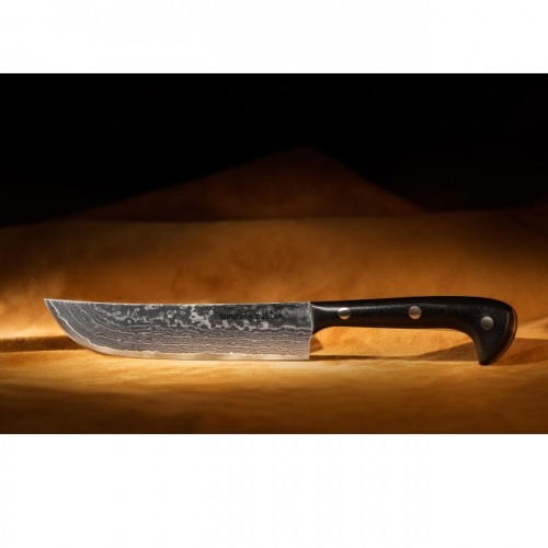 Samura Sultan Универсальный нож 164 mm из AUS 10 Дамасской стали 61 HRC (67-слойный) image 3
