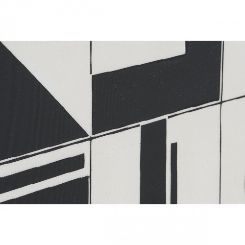 Painting Home ESPRIT White Black Abstract Modern 83 x 4,5 x 123 cm (2 Units) image 3