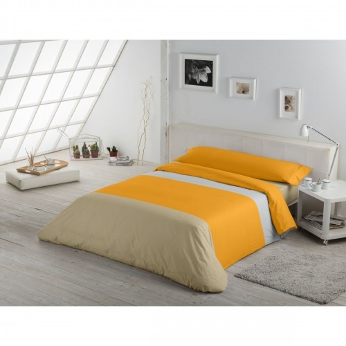 Комплект чехлов для одеяла Alexandra House Living Жёлтый Бежевый Жемчужно-серый 105 кровать 3 Предметы image 3