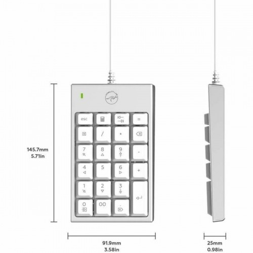 Numeric keyboard Mobility Lab ML305707 Silver image 3
