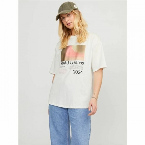Women’s Short Sleeve T-Shirt Jack & Jones Jxpaige White image 3