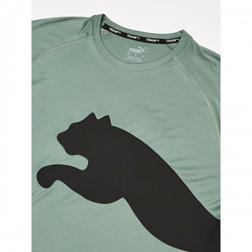 Vīriešu Krekls ar Īsām Piedurknēm Puma 523863 44 Zaļš (M) image 3