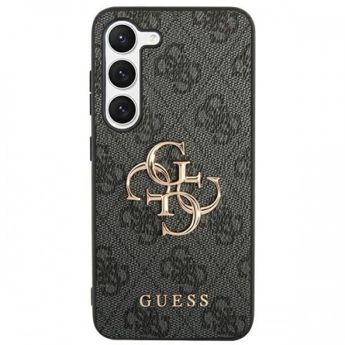 Guess GUHCSA554GMGGR A55 A556 czarny|black hardcase 4G Big Metal Logo image 3