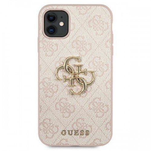 Guess GUHCSA354GMGPI A35 A356 różowy|pink hardcase 4G Big Metal Logo image 3