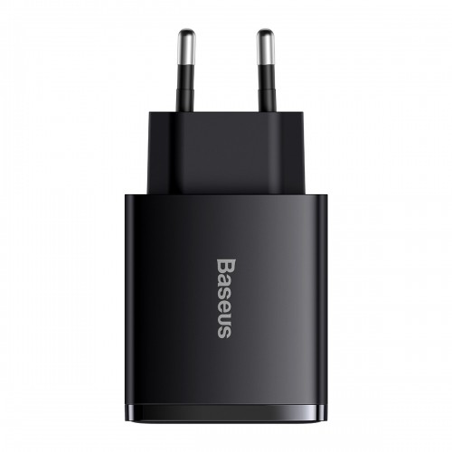 Baseus Сетевое зарядное устройство 2xUSB USB-C PD 3A 30W черная image 3