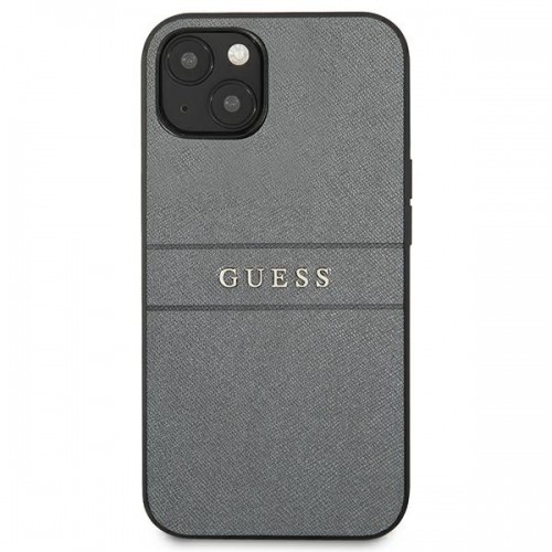 GUHCP13MPSASBGR Guess PU Leather Saffiano Case for iPhone 13 Grey image 3