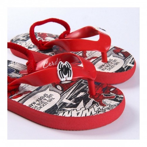 Pludmales sandales za djecu Spider-Man Sarkans image 3