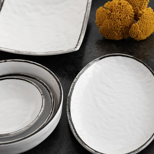 Блюдо Quid Select Filo Белый Чёрный Пластик 16,6 x 5,8 cm (12 штук) image 3