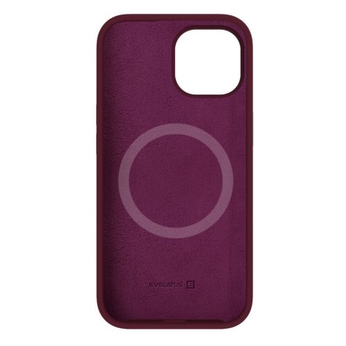 Evelatus Premium Magsafe Мягкого прикосновения силиконовый чехол-крышка Apple iPhone 15 Plus Бордовый image 3