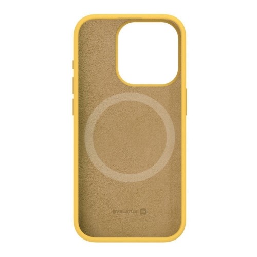 Evelatus Premium Magsafe Mīksta pieskāriena silikona maks - vāciņš Apple iPhone 15 Pro Dzeltens image 3