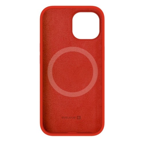 Evelatus Premium Magsafe Mīksta pieskāriena silikona maks - vāciņš Apple iPhone 15 Sarkana image 3