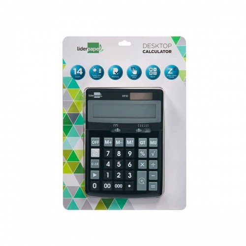 Kalkulators Liderpapel XF31 Melns Plastmasa image 3