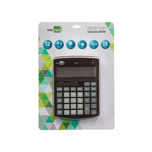 Kalkulators Liderpapel XF27 Melns Plastmasa image 3