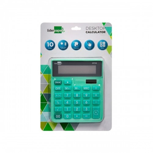 Kalkulators Liderpapel XF24 Zaļš Plastmasa image 3