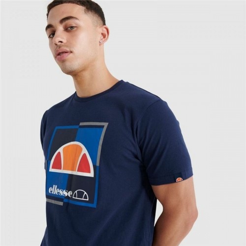 Men’s Short Sleeve T-Shirt Ellesse Michaelo Navy Blue image 3