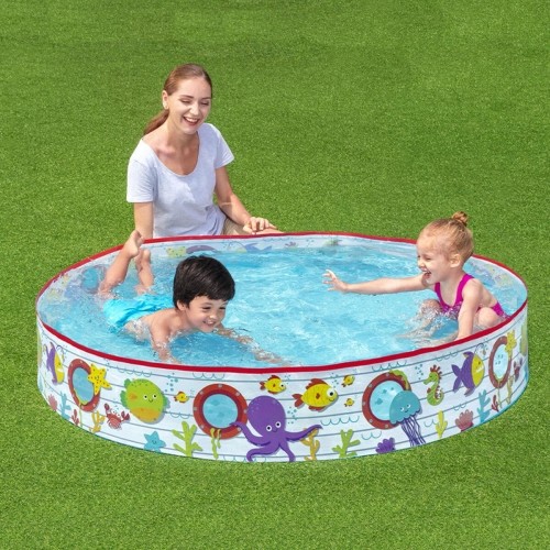 Inflatable Paddling Pool for Children Bestway Fish 152 x 25 cm image 3