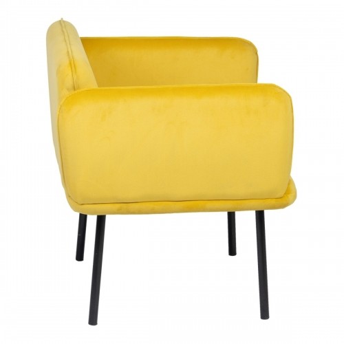 Bigbuy Home atzveltnes krēsls Dzeltens Melns 100 % poliesters 76 x 64 x 77 cm image 3