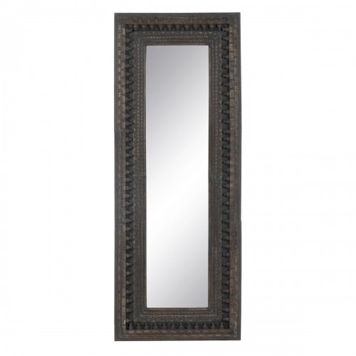Bigbuy Home Garderobes spogulis Tumši brūns Stikls Mango koks Koks MDF Vertikāli 67,3 x 5,1 x 176,5 cm image 3