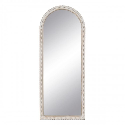 Bigbuy Home Sienas spogulis Balts Dabisks Stikls Mango koks Koks MDF Vertikāli 60,9 x 3,8 x 152,4 cm image 3