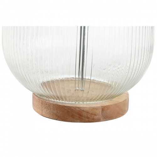 Galda lampa Home ESPRIT Bēšs Koks Stikls 50 W 220 V 32 x 32 x 61 cm image 3